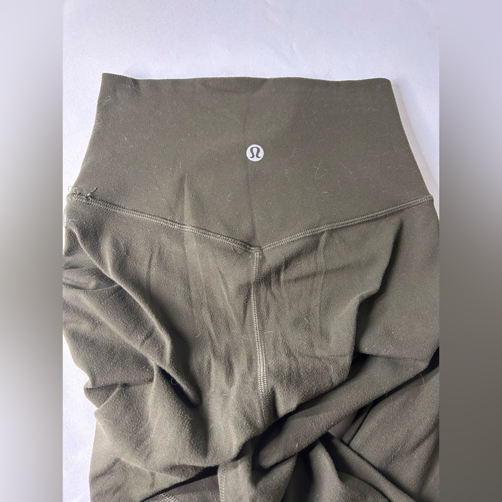 Lululemon leggings Olive Green High-Waisted Leggings 0 - Picture 4 of 9
